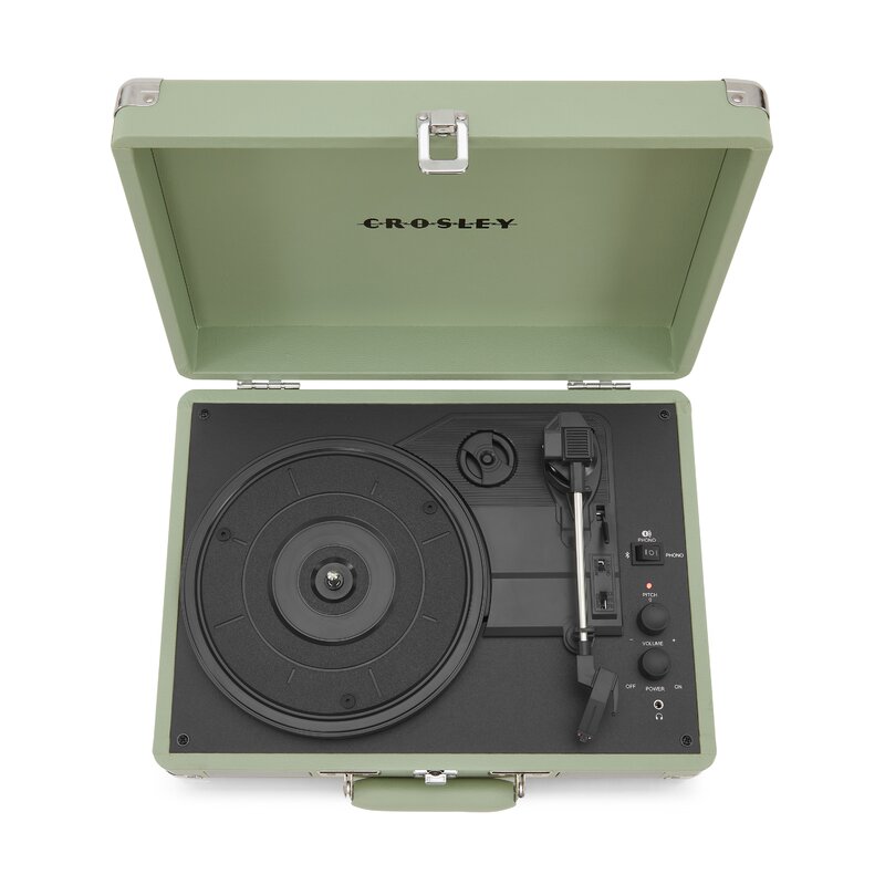 Crosley store Cruiser Plus Cruiser Green Watercolor 3-Speed Turntable